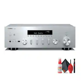 Yamaha - R-N600A 2.1-Channel Network A/V Receiver (Silver), Cleaning kit, Bundle