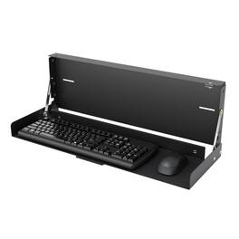 RackSolutions - Folding Wall Mount for Full Size Keyboard - Maximize Workspace Efficiency - Black