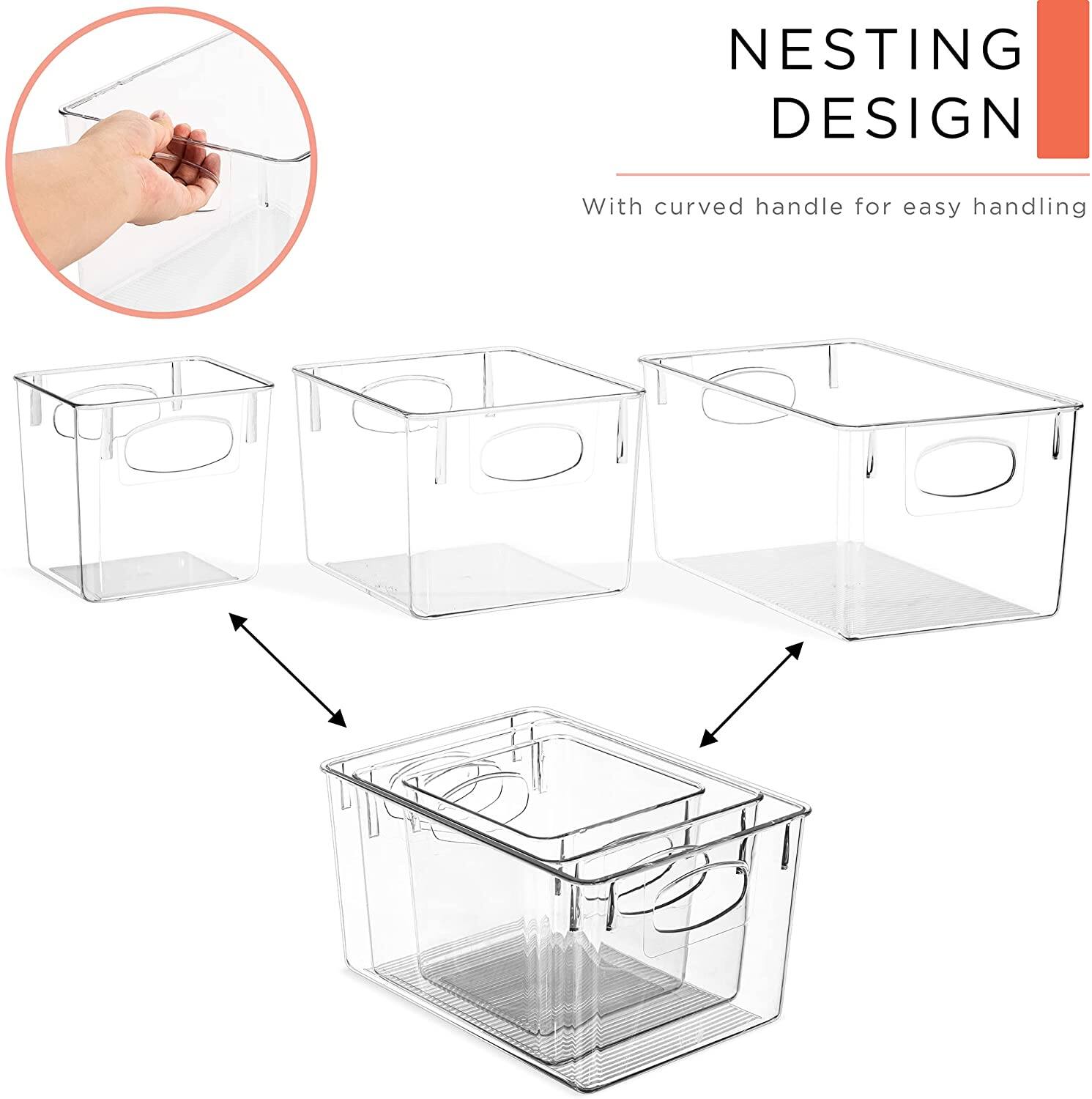 NESTING DESIGN  
With curved handle for easy handling
