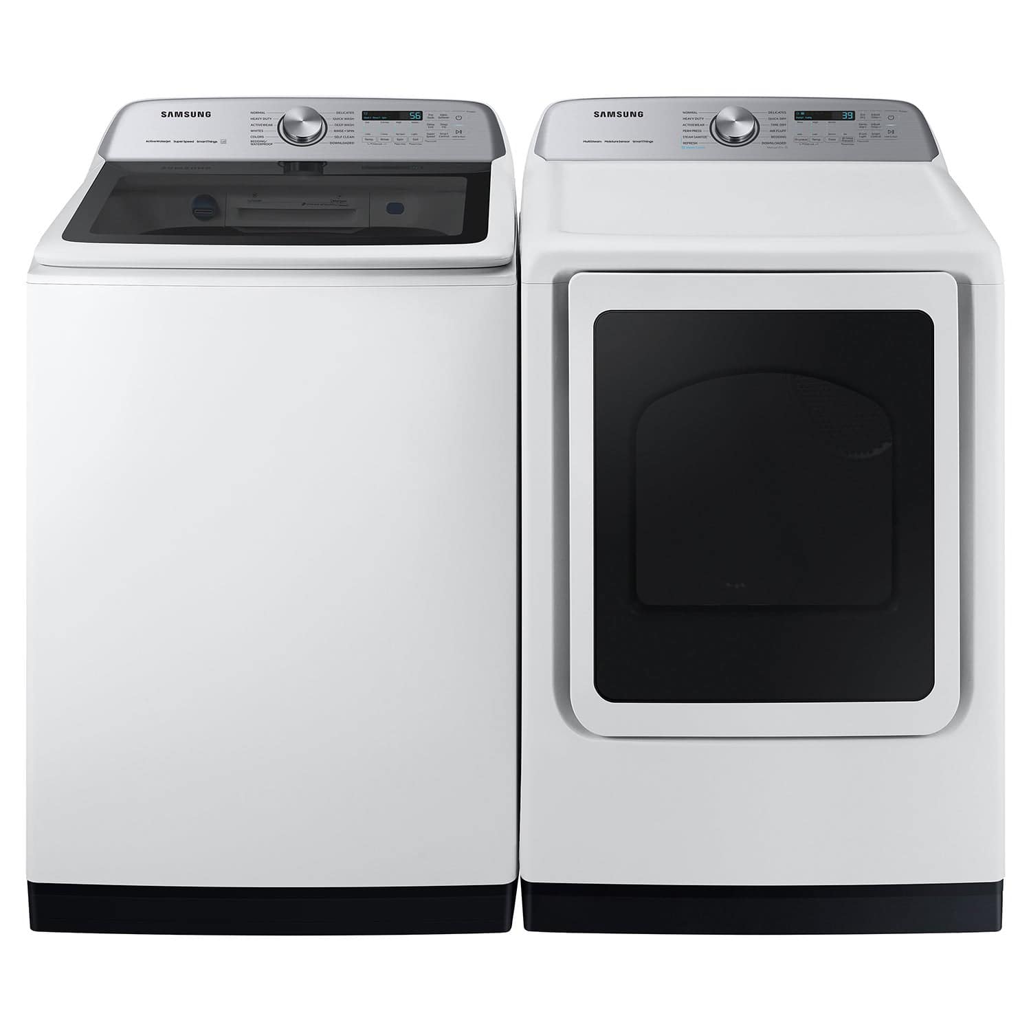 Alt View 20. Samsung - 5.4 Cu. Ft. High-Efficiency Smart Top Load Washer with ActiveWave Agitator - White.