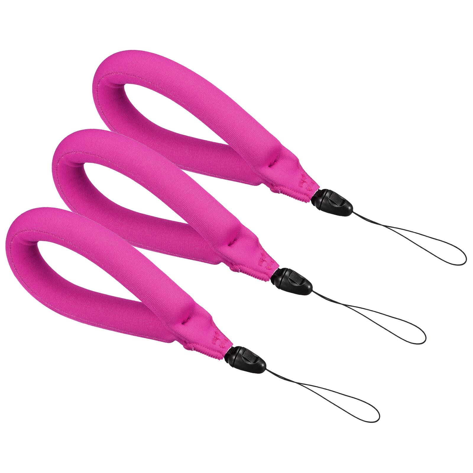 Front. Unique Bargains - Floating Wrist Strap, 3pcs Neoprene Waterproof Lightweight 250g Buoyancy Wristband for Underwater Camera Swimming - Rose Red.