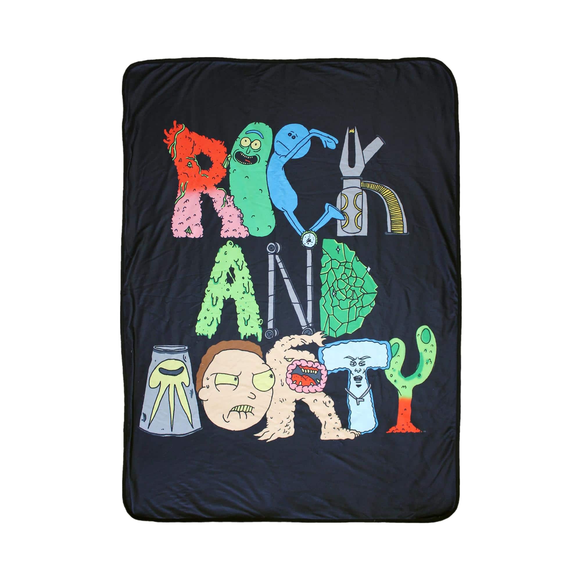 Just Funky - Rick and Morty Stylized 45 x 60 Inch Fleece Throw Blanket - Multi-Color price history on PriceWatchPro