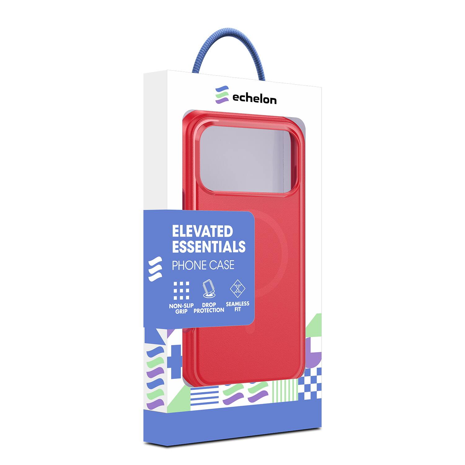 Echelon  
ELEVATED ESSENTIALS  
PHONE CASE  
NON-SLIP GRIP  
DROP PROTECTION  
SEAMLESS FIT