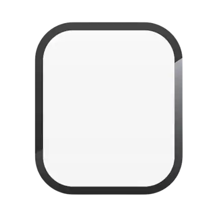 Front. ZAGG - Zagg invisible shield Screen Protector - Apple Watch Series 10 (42mm) - Clear.