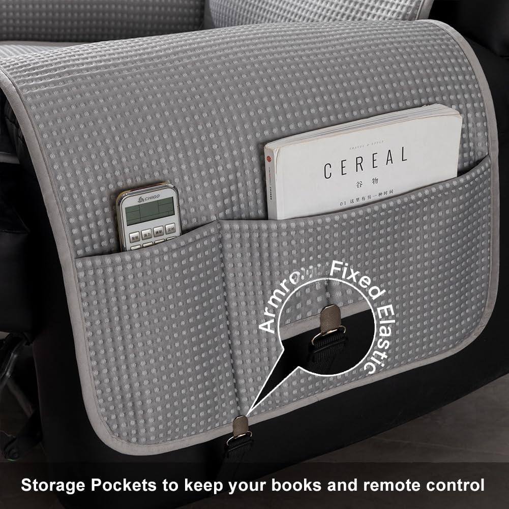 CHIGO HAT20 CEREAL  
01  
5 Armrest Fixed Elastic Storage Pockets to keep your books and remote control