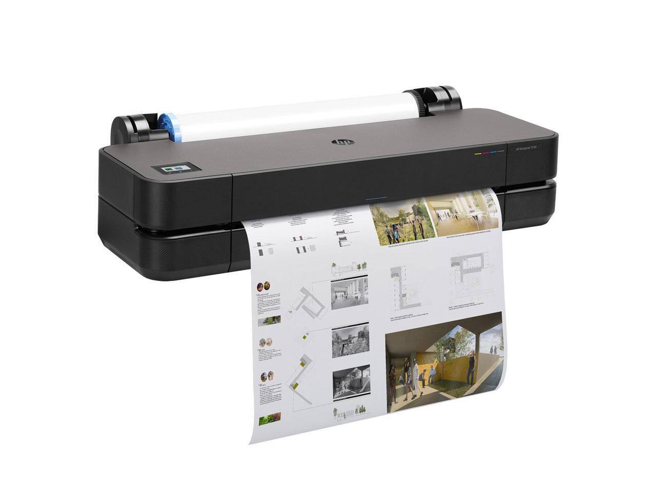 Alt View 3. HP - HP DesignJet T230 24-in Printer 2025 Edition (5HB07T#B1K).