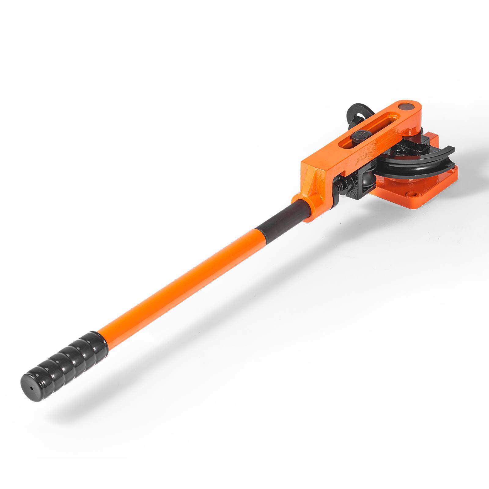 Alt View 5. VEVOR - Pipe Tube Bender, 3/8" to 1" OD Manual Pipe Tube Bender with 7 Bending Dies, 180° Copper Aluminum Pipes Bending Tools - Black + Orange.