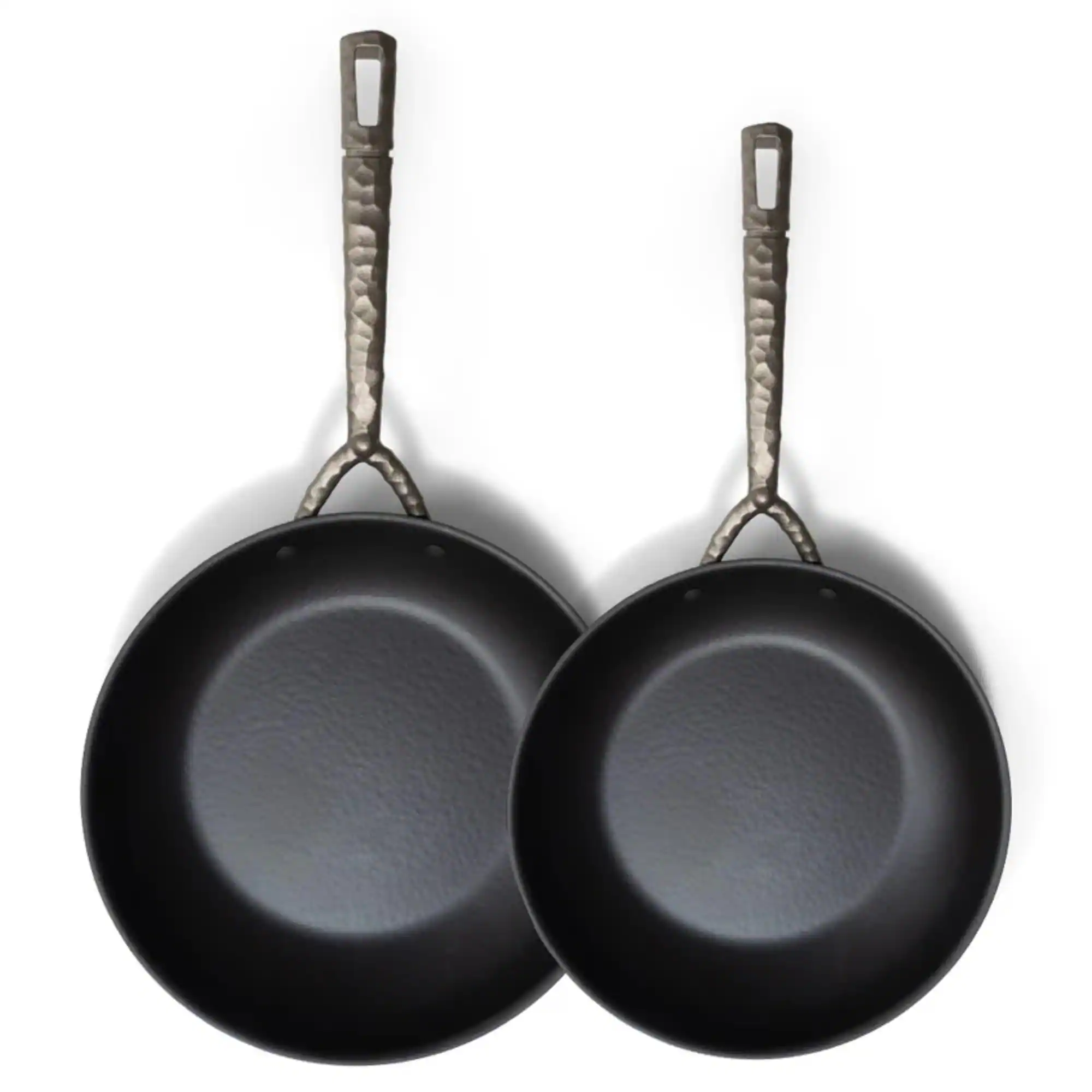 Alva - Artist Carbon Steel Frying Pan 2-Piece Set - Pre-Seasoned, Oven Safe and Toxin-Free Cookware - Blue