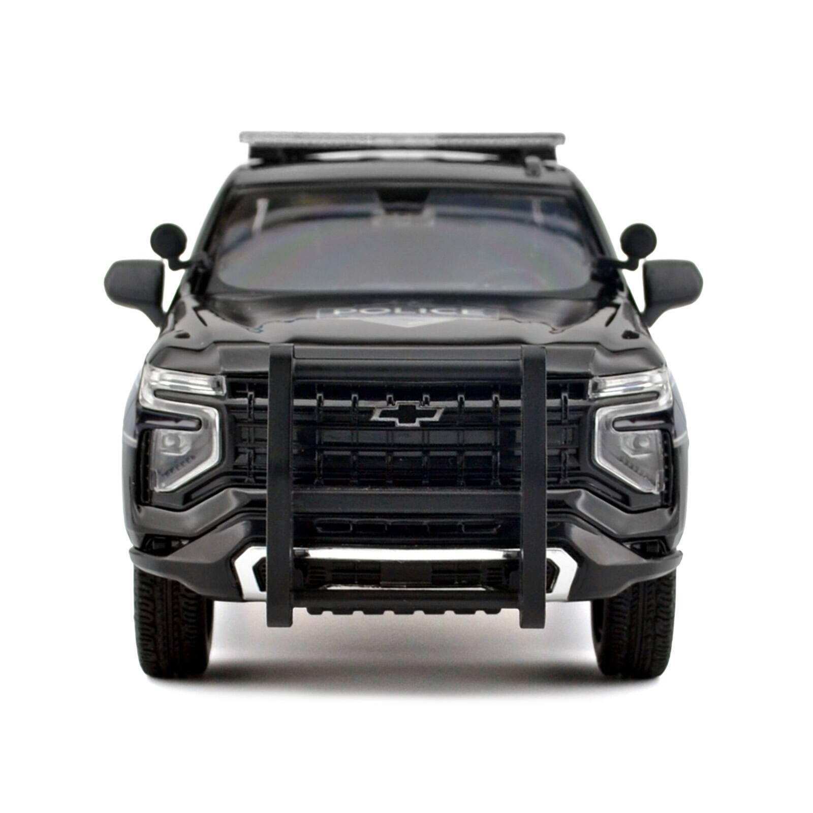 Alt View 2. Motormax - 2025 Chevrolet Tahoe PPV "General Motors Police" Black "Custom Builder's Kit" Series 1/24 Diecast Model Car by Motormax.