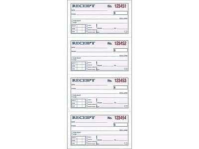 "Adams - 2-Part Carbonless Receipts, 2.75""L x 4.75""W, 200 Sets/Book (DC1152) - White/Canary" price history on PriceWatchPro