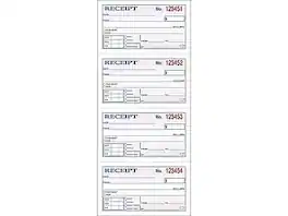 Adams - 2-Part Carbonless Receipts, 2.75"L x 4.75"W, 200 Sets/Book - White/Canary