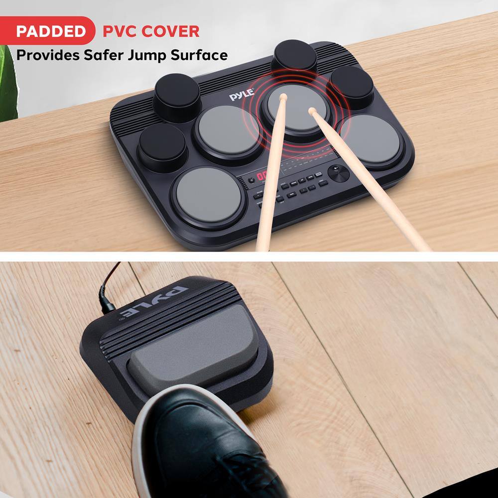 Padded PVC Cover  
Provides Safer Jump Surface  
PYLE PXEALEI