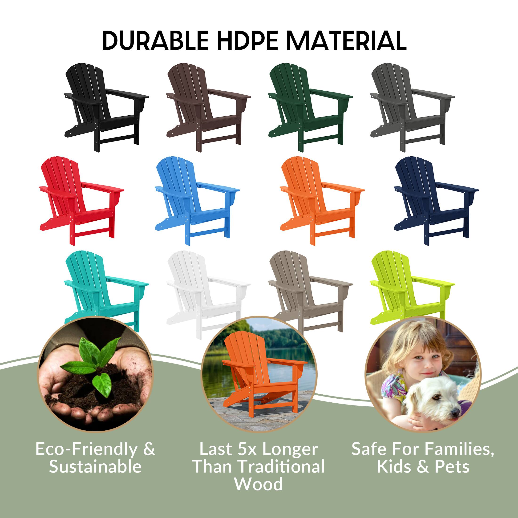 DURABLE HDPE MATERIAL

Eco-Friendly & Sustainable

Last 5x Longer Than Traditional Wood

Safe For Families, Kids & Pets