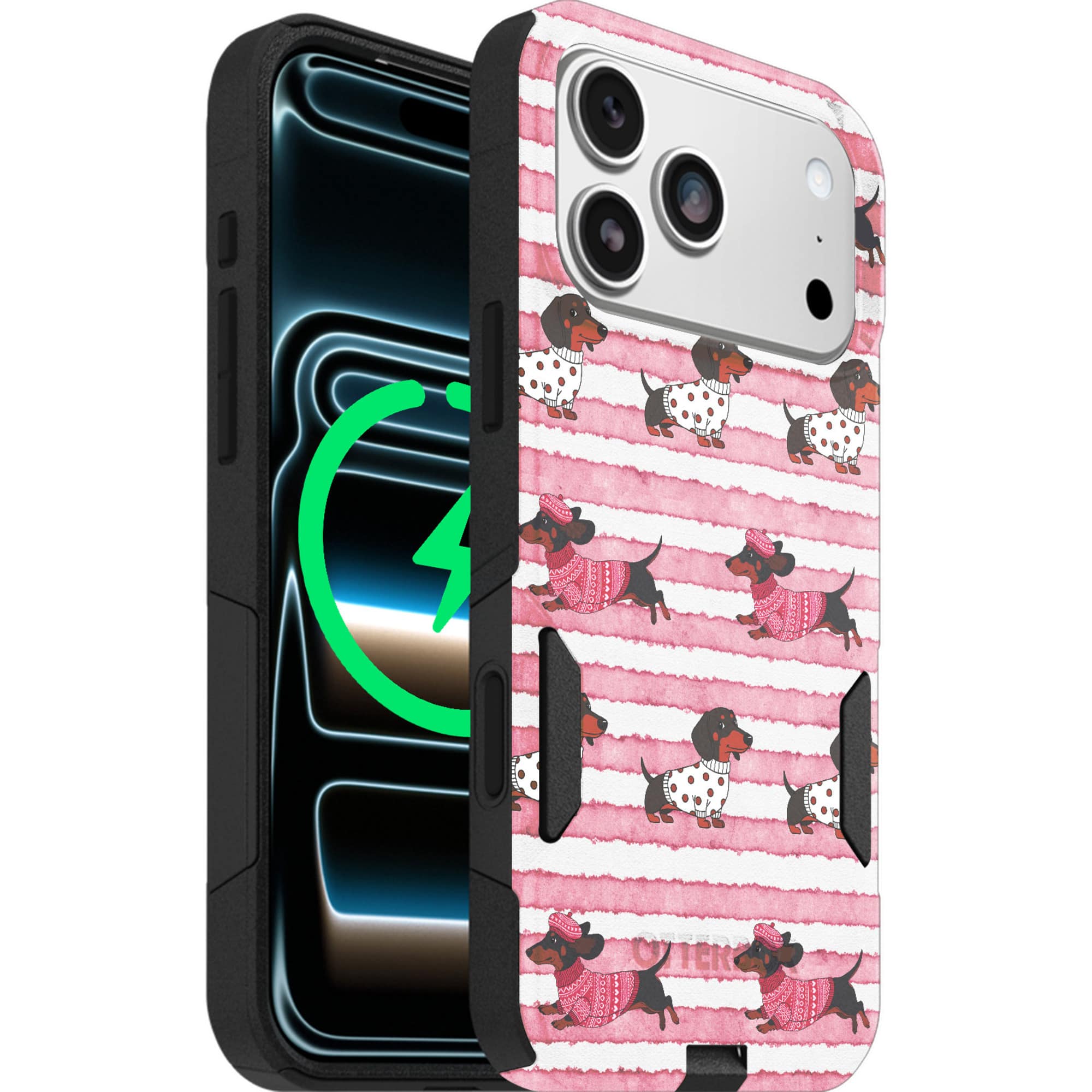 OtterBox - Artist Edition MagSafe Commuter Series Case for iPhone 17 Pro Max - Dachshund
