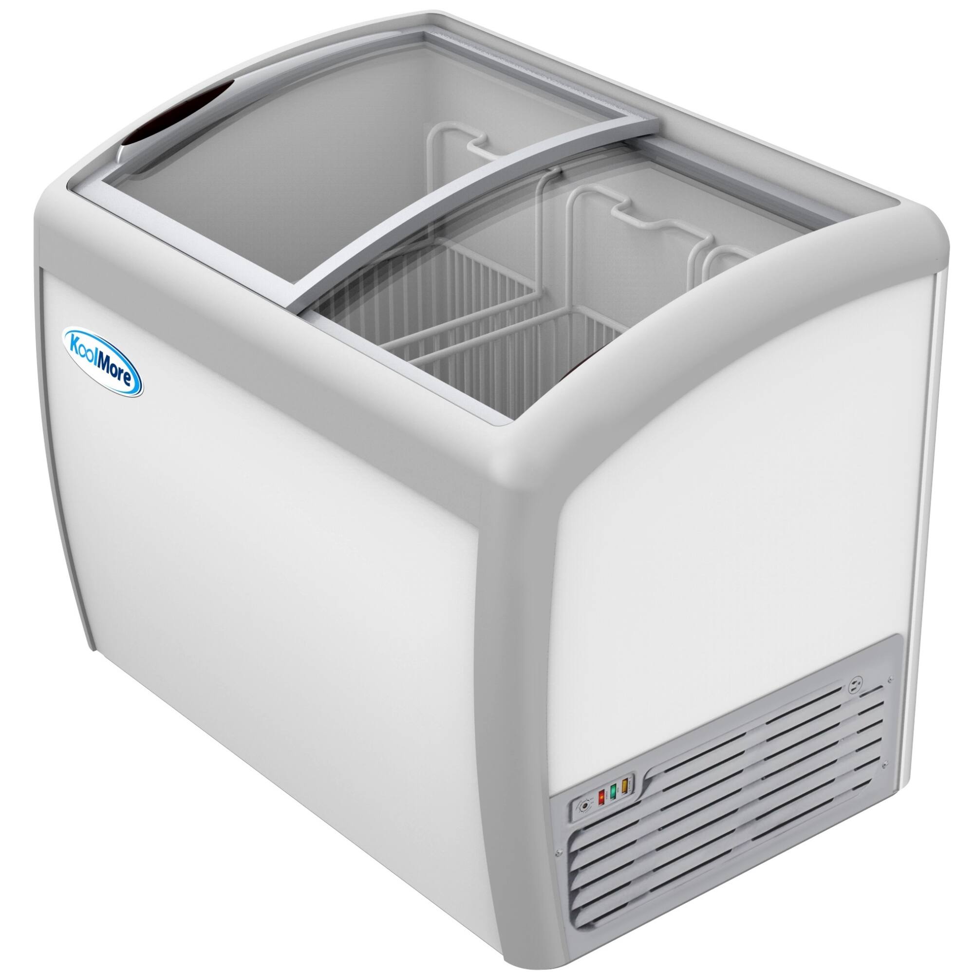 Left. Koolmore - 40 in. Display Ice Cream Freezer - 9 cu ft. MCF-9C - White.