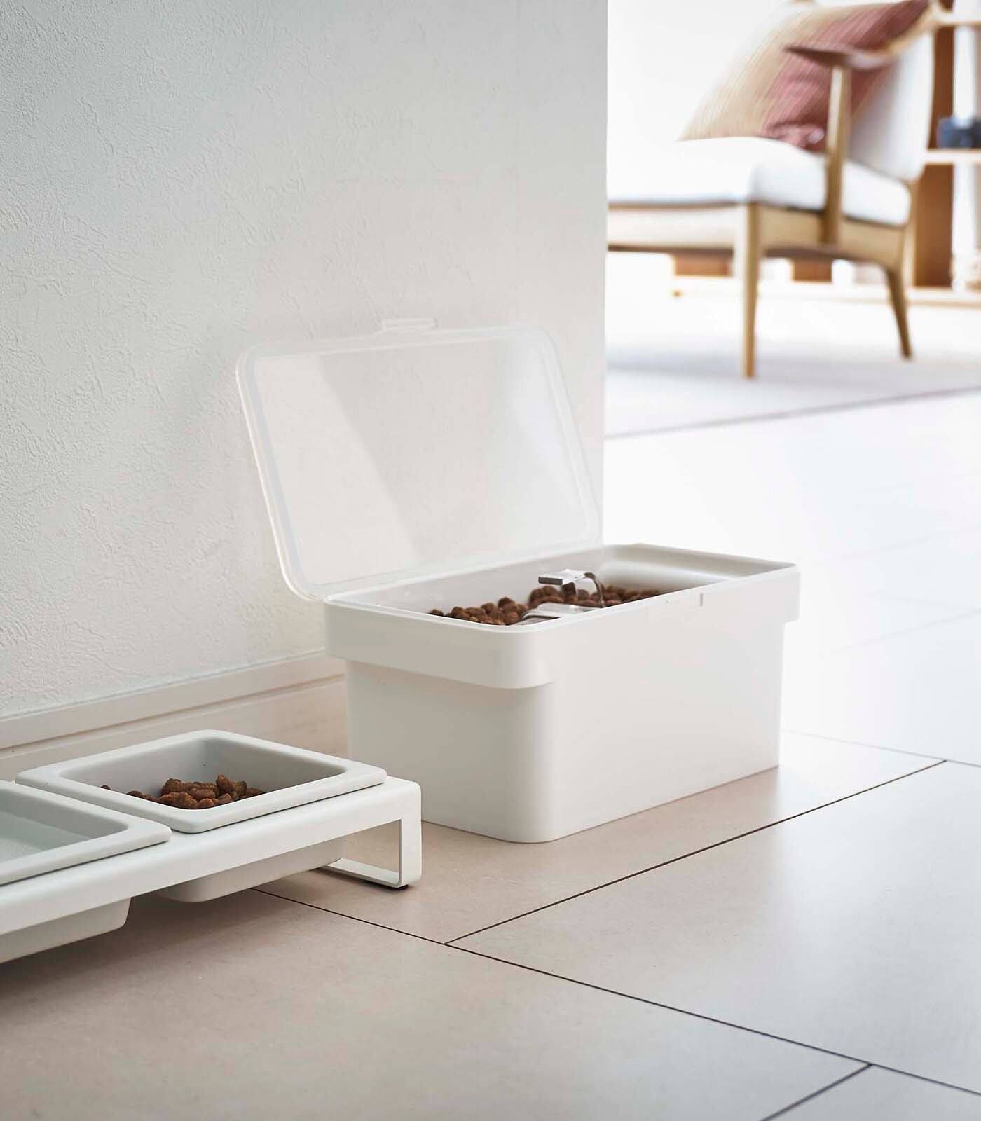 Alt View 2. Yamazaki Home - Airtight Pet Food Container - Three Sizes - Black.