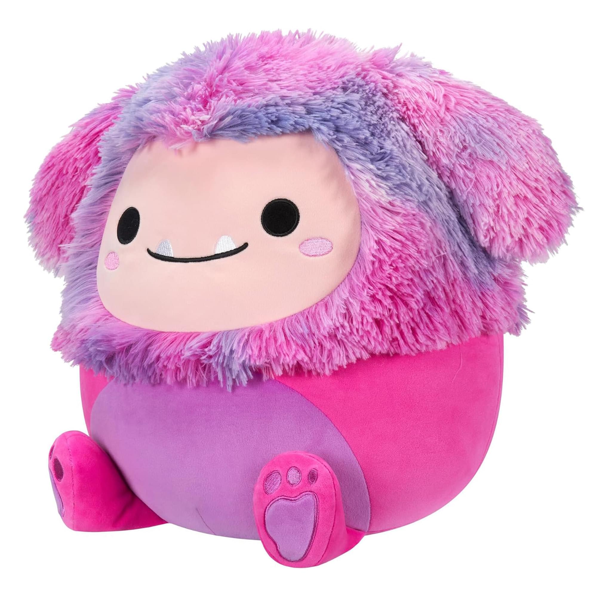 Alt View 1. Kellytoy - Squishmallow 12 Inch Plush | Woxie the Magenta Bigfoot - Magenta.