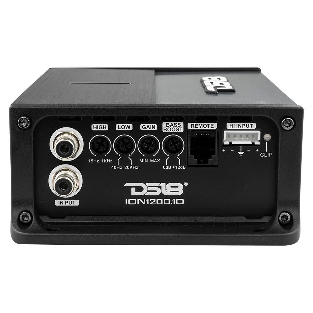 BB  
HIGH  
LOW  
BASS REMOTE GAIN BOOST  
HI INPUT  
15Hz 1KHz MIN MAX 40Hz 20KHz OdB +12dB  
+ CLIP  
IN PUT  
D518 ION1200.1D