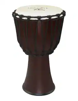 Tycoon Percussion - 12" Djembe, Fiberglass Shell is Lightweight & Hand-Brushed, Rope-Tuned, Goatskin Head