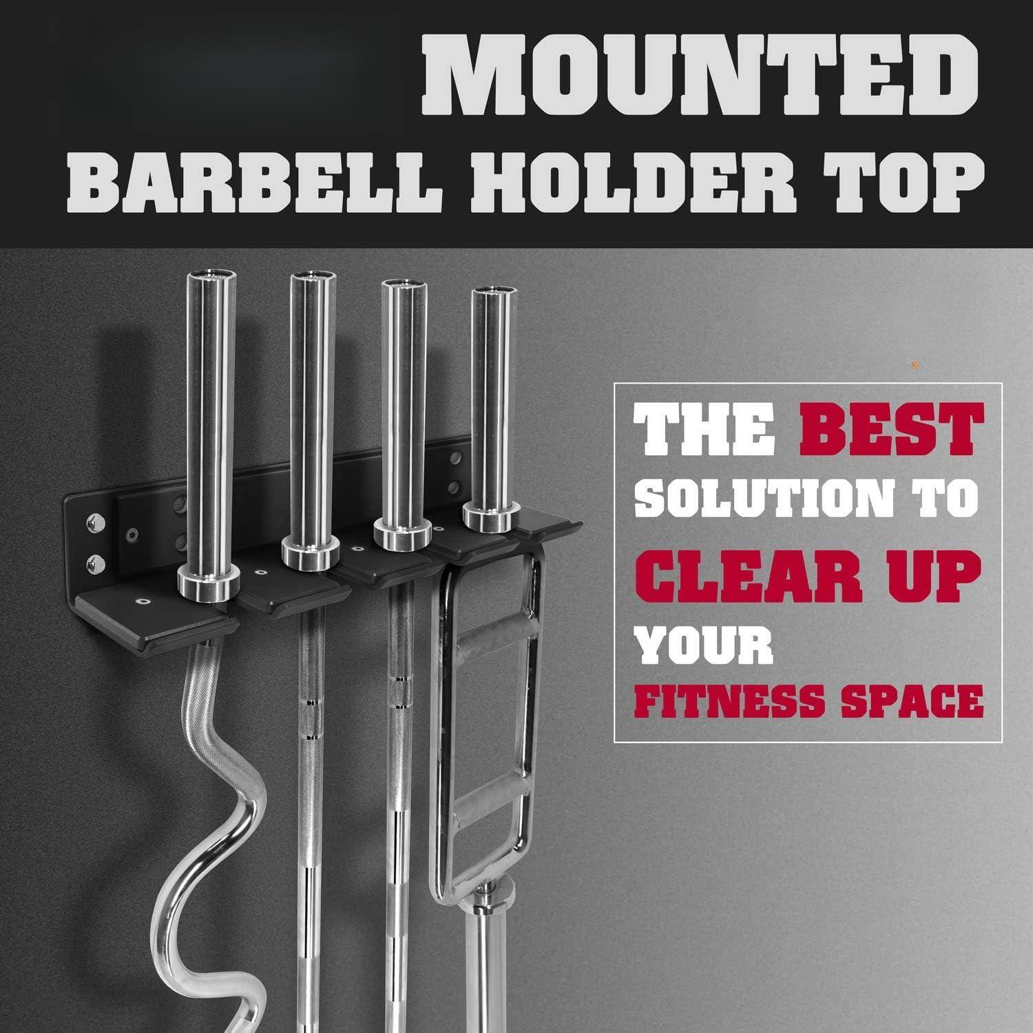 MOUNTED BARBELL HOLDER TOP

THE BEST SOLUTION TO CLEAR UP YOUR FITNESS SPACE