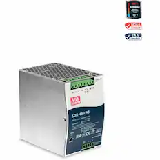 158°F Extreme Operating Temperature Range -13°F
NDAA Compliant
TAA Compliant
SDR-480-48
INPUT: 100-240VAC
OUTPUT: 48V
DC OK
MW
MADE IN CHINA
CE
GL
N
L