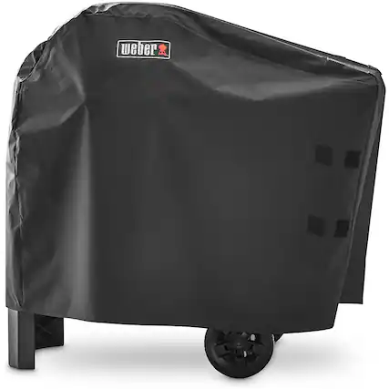 Front. Weber - Pulse 2000 Premium Cart Grill Cover 7181 - Black.