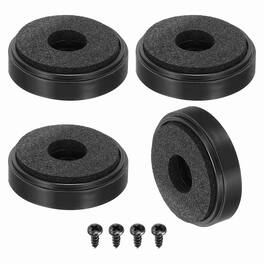 Unique Bargains - 4pcs 30mmx8mm Speaker Isolation Feet, Anti-Vibration Foam Pads for HiFi Home Theater Audio - Black