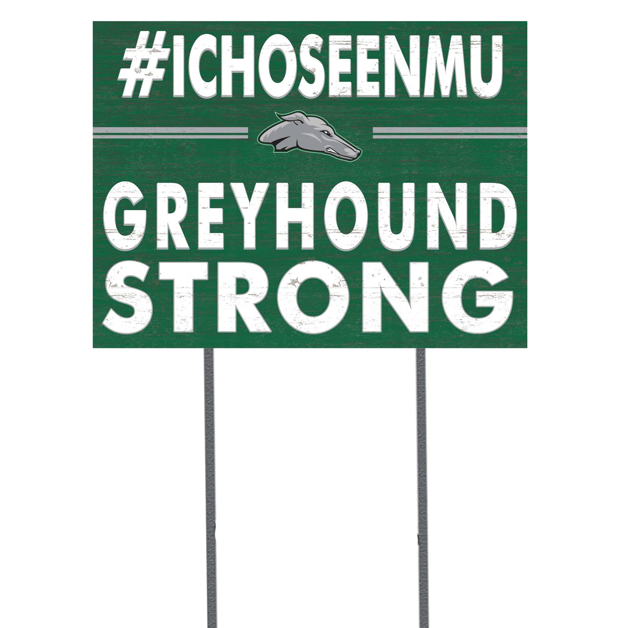 Jardine - Eastern New Mexico Greyhounds 18'' x 24'' I Chose Lawn Sign - Green
