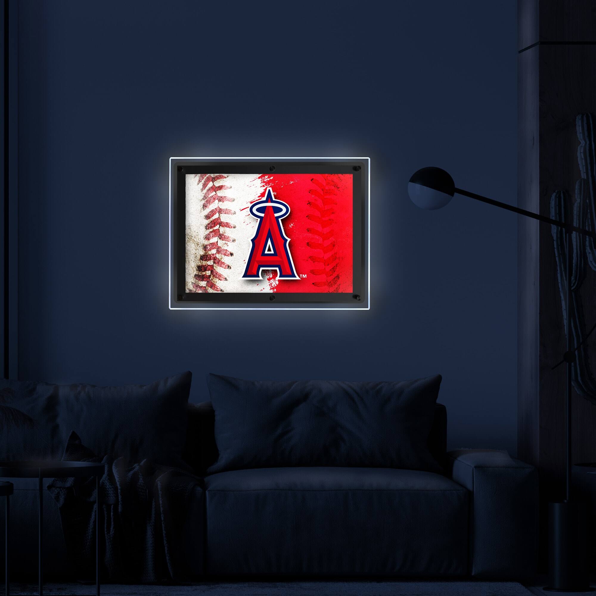 Alt View 2. Holland Bar Stool Co. - Los Angeles Angels 19" x 14.5" Backlit LED Sign - Multicolor.