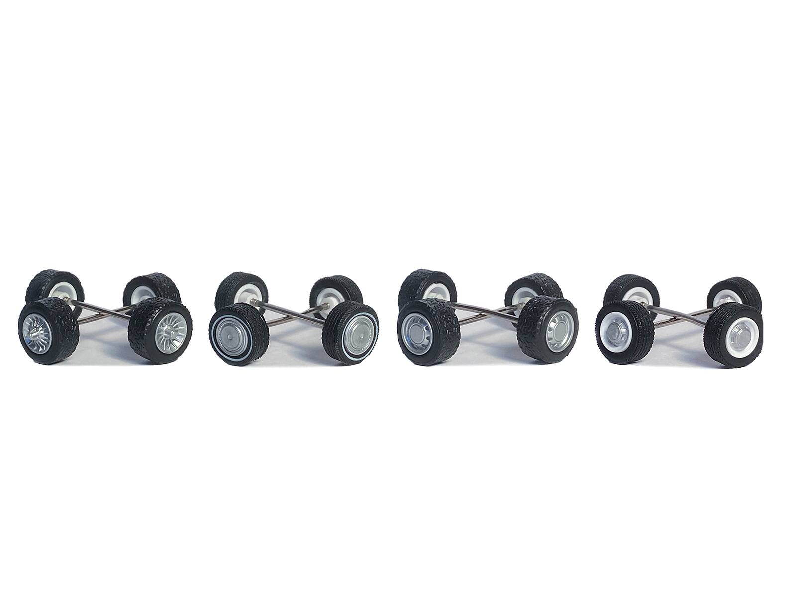 Alt View 1. Greenlight - "First Generation (1981-93) Dodge Trucks" Wheels and Tires Multipack Set "Wheel & Tire Packs" Series 8 1/64 Greenlight.