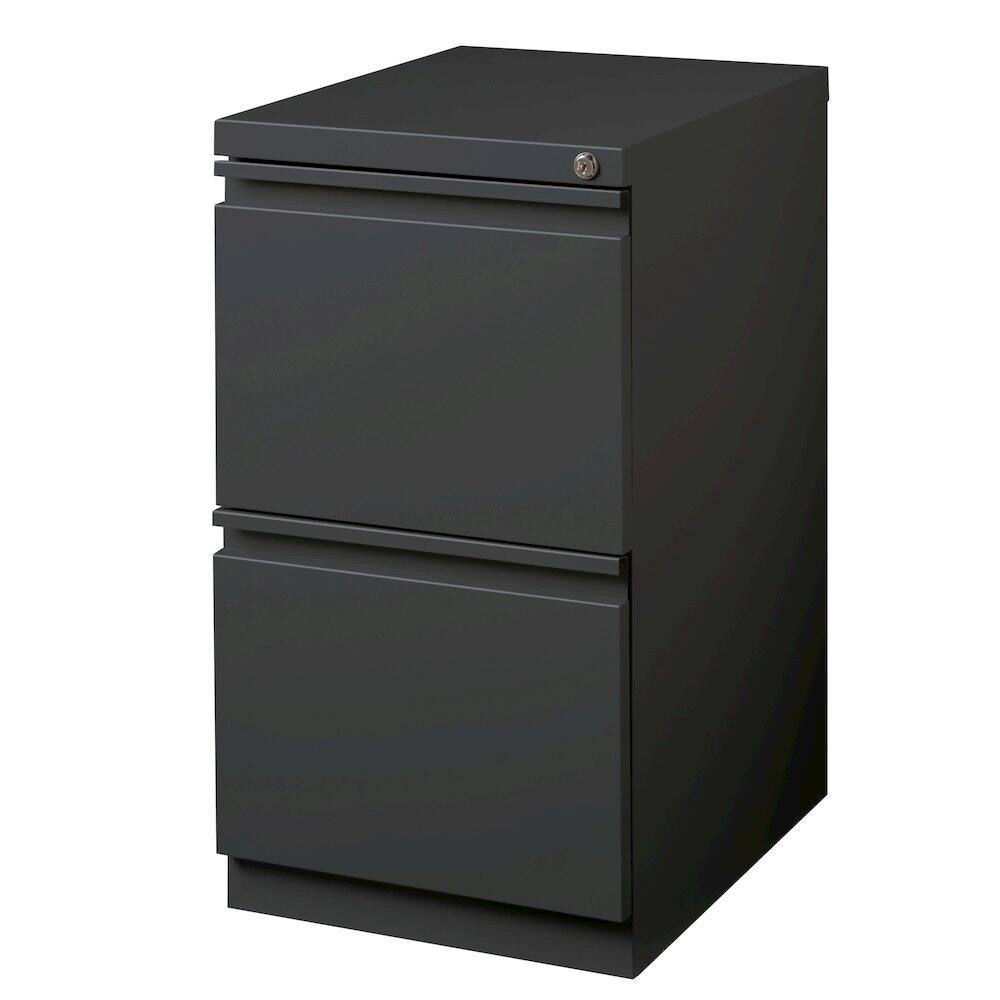 Alt View 1. Hirsh - Hirsh 20" Deep Mobile Pedestal File Cabinet 2 Drawer File-File, Charcoal - Gray.