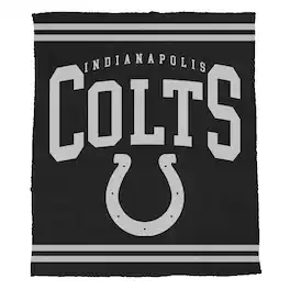 Pegasus - Indianapolis Colts 50" x 60" Midnight Logo Cozy Knit Blanket - Multicolor