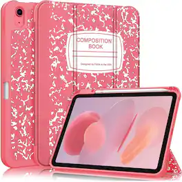 Kitcheniva - Slim Case For iPad A16 11th 11 Inch 2025 And iPad 10th 2022 Flexible TPU Cover Pink And White - Pink White