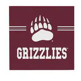 Evergreen Enterprises - Montana Grizzlies 12" x 12" Wood Wall Sign - Multicolor