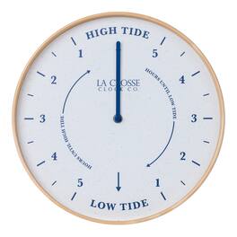 La Crosse Clock Co. - 11.81 Inch Tide Analog Quartz Wall Clock - Beige
