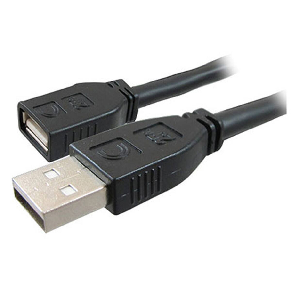 Front. Comprehensive - Comprehensive 16' Pro AV/IT Active Plenum USB A Male to Female Cable.