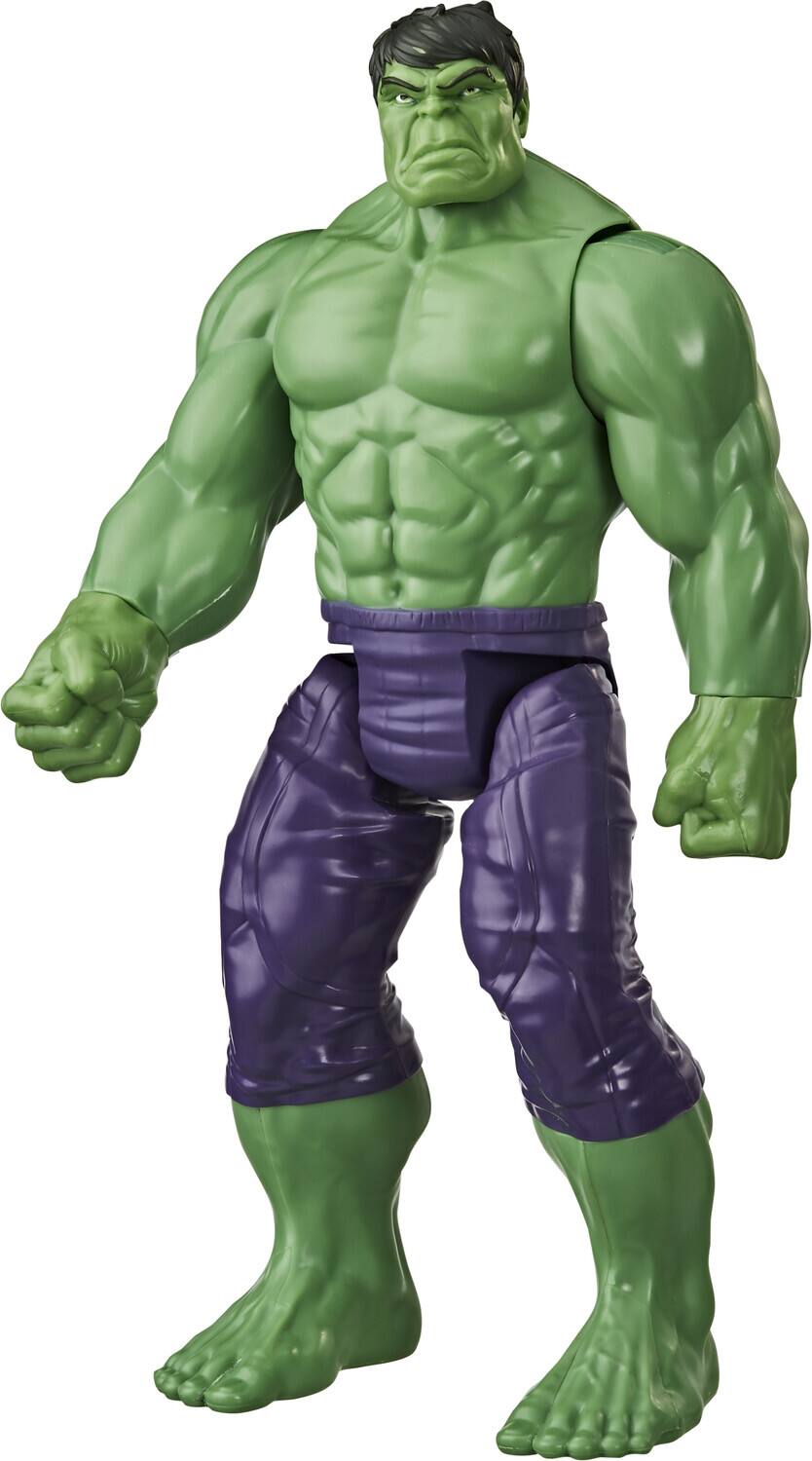 Alt View 1. Hasbro - Hasbro Collectibles - Marvel Avengers - Titan Hero Series - 12" Deluxe Hulk Action Figure   - Collectibles - Multicolor.