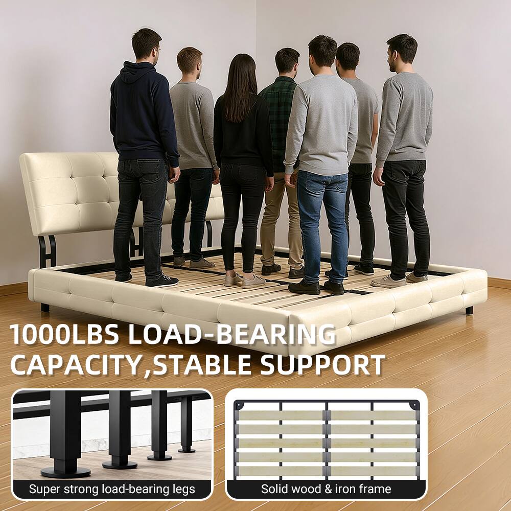 1000LBS LOAD-BEARING CAPACITY, STABLE SUPPORT

Super strong load-bearing legs

Solid wood & iron frame