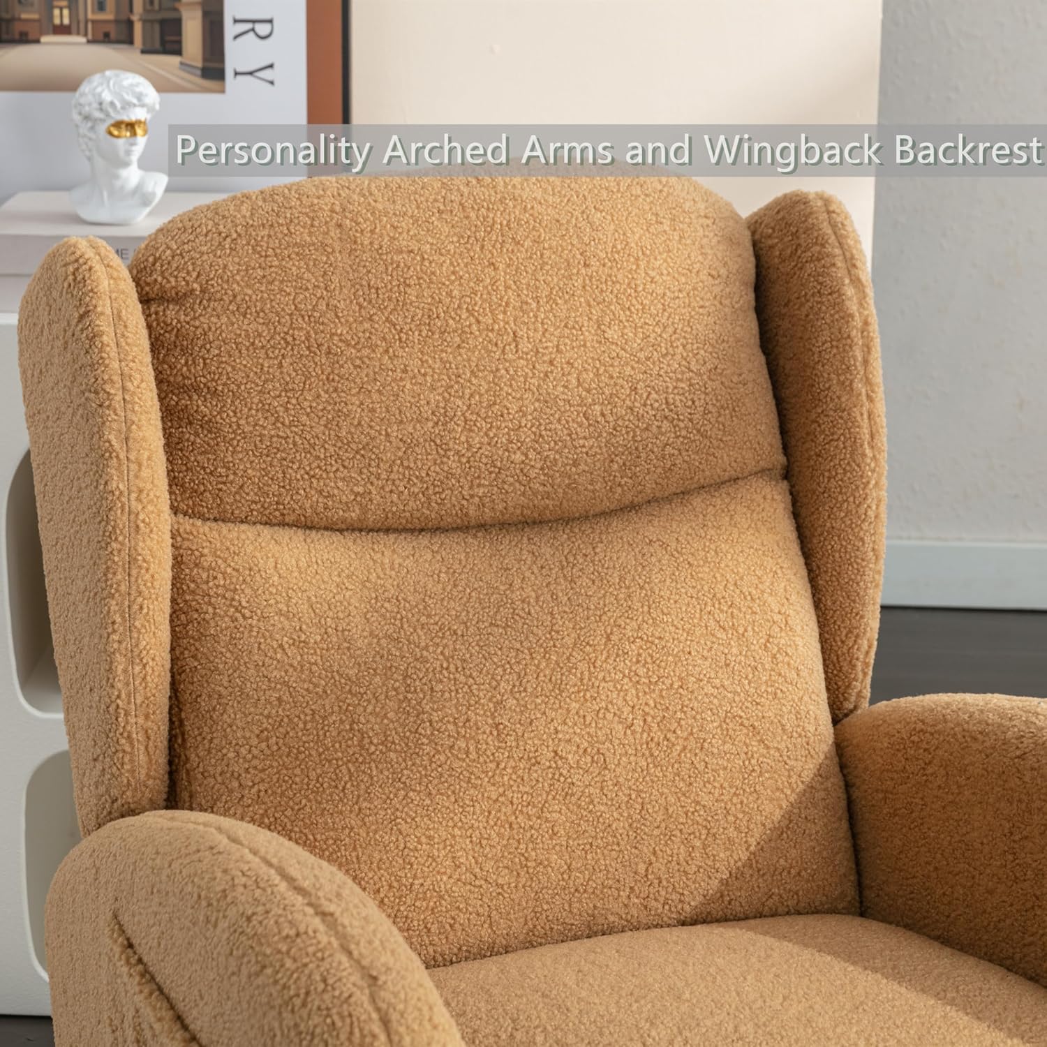Personality Arched Arms and Wingback Backrest