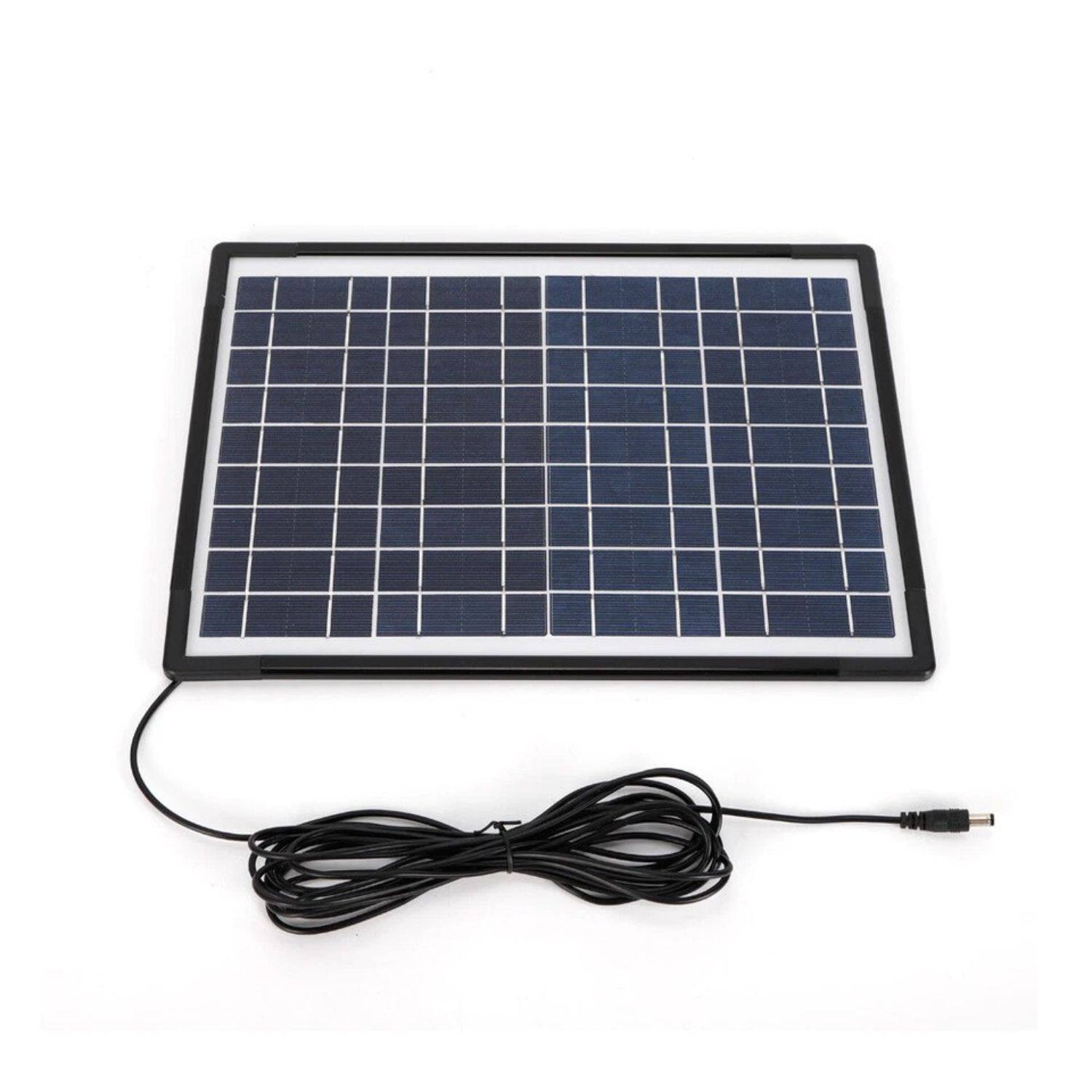 Back. Stock Preferred - Portable Solar Generator Lighting Kit with 4 LED Bulbs - Black.
