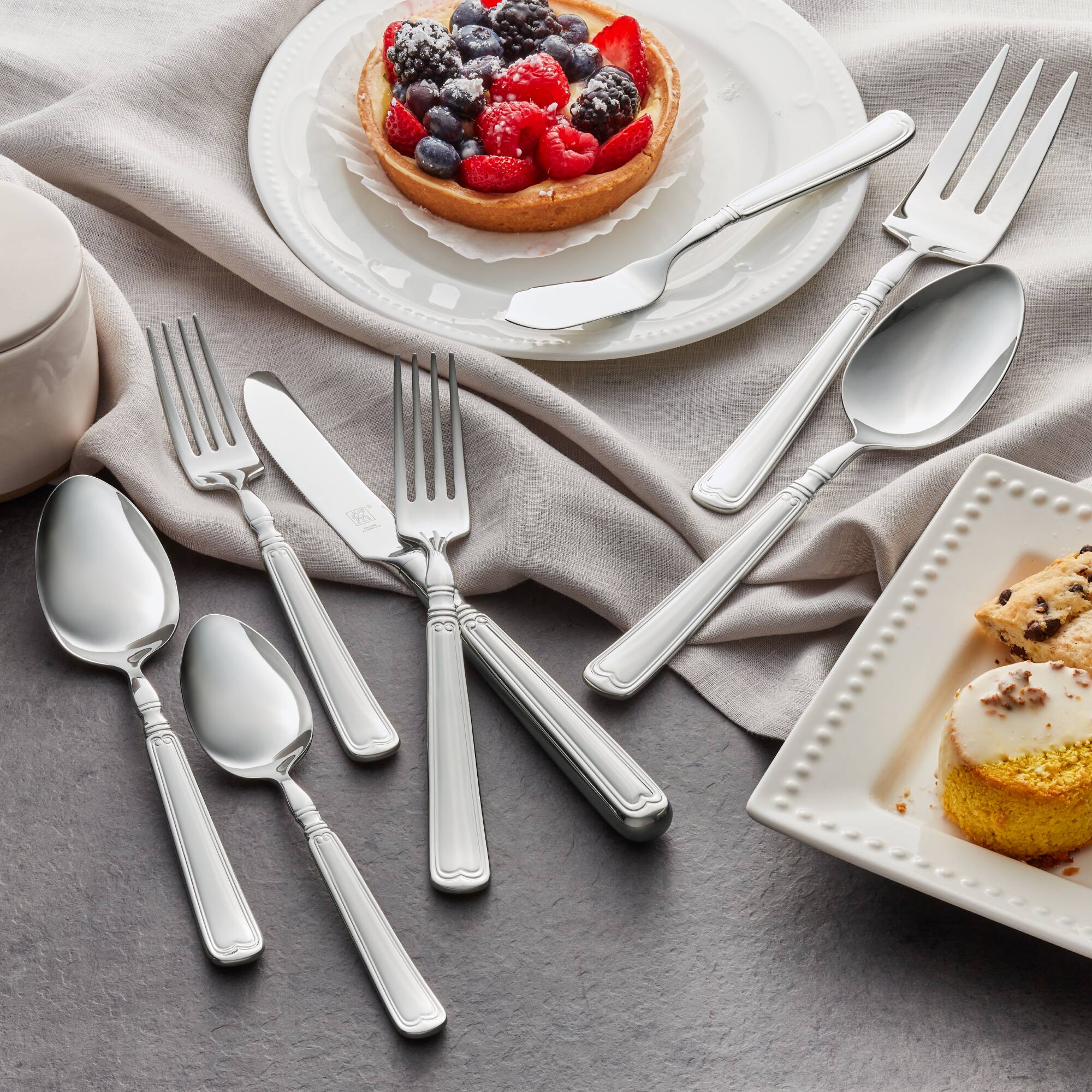 Alt View 2. ZWILLING - ZWILLING Vintage 1876 23-pc 18/10 Stainless Steel Flatware Set - Stainless Steel.