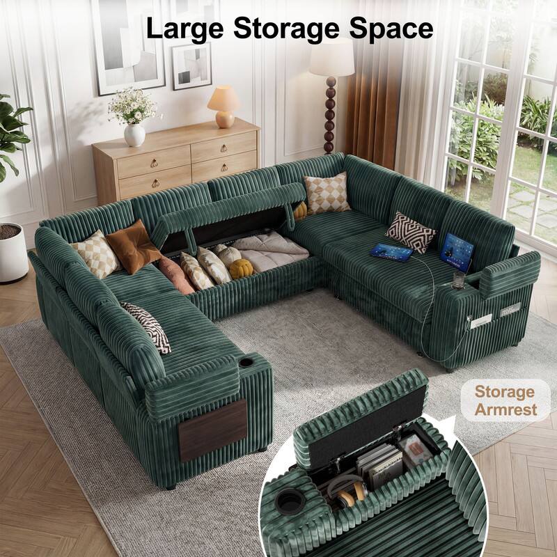 Large Storage Space  
Storage Armrest