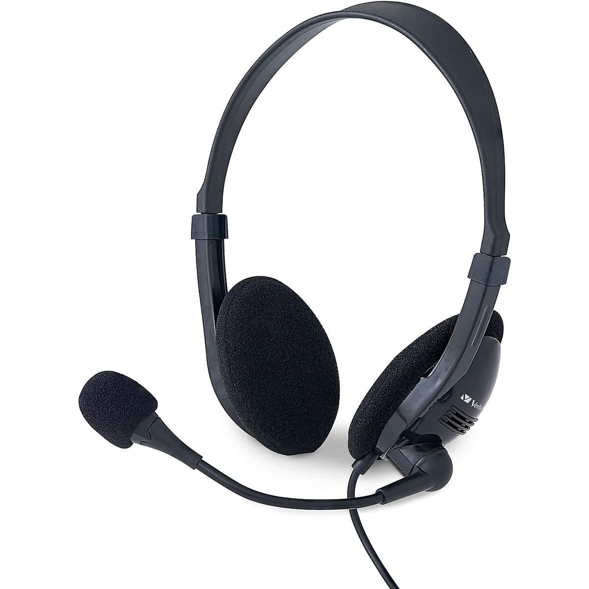 Verbatim - Wired On-Ear Stereo Headset with In-Line Remote