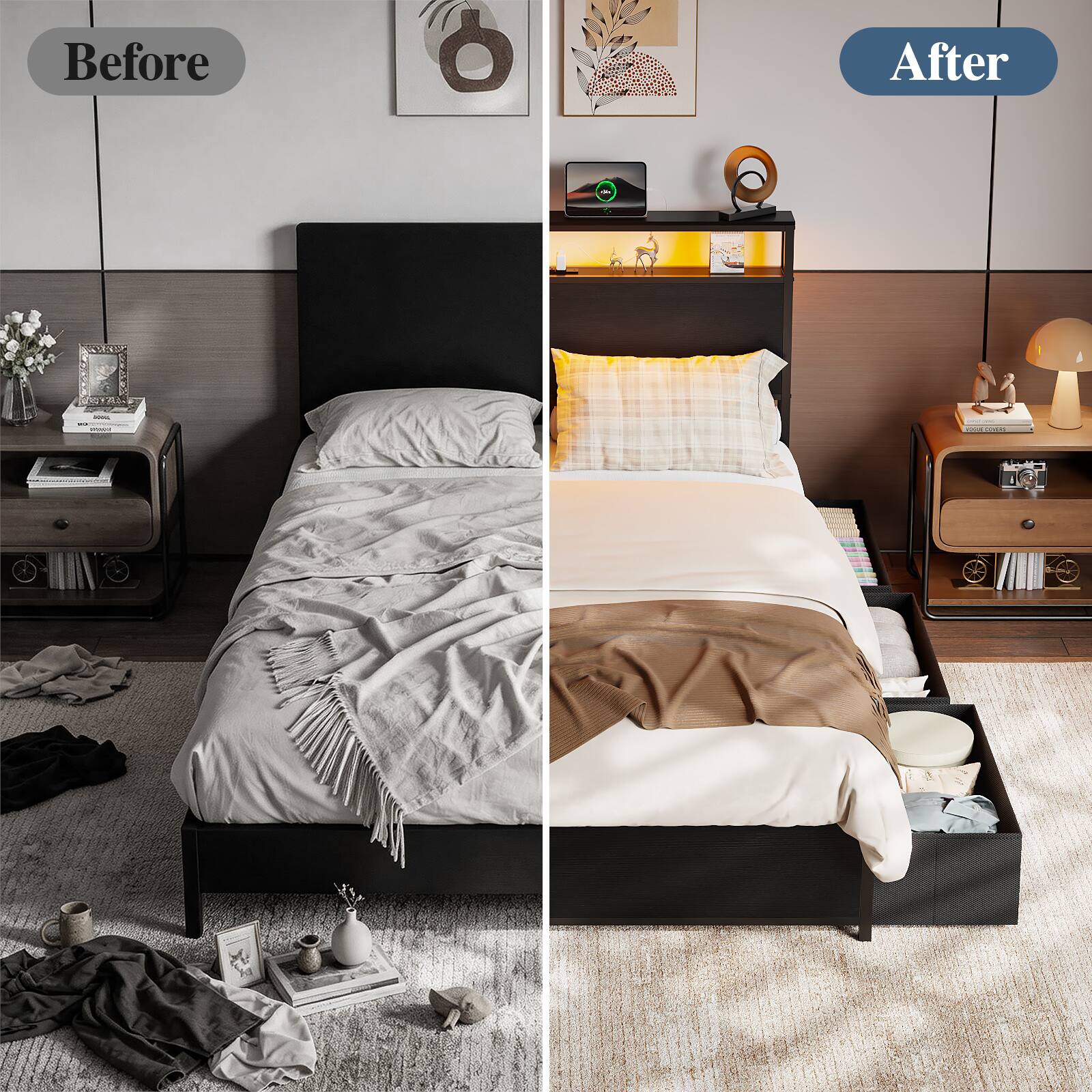 Before After
