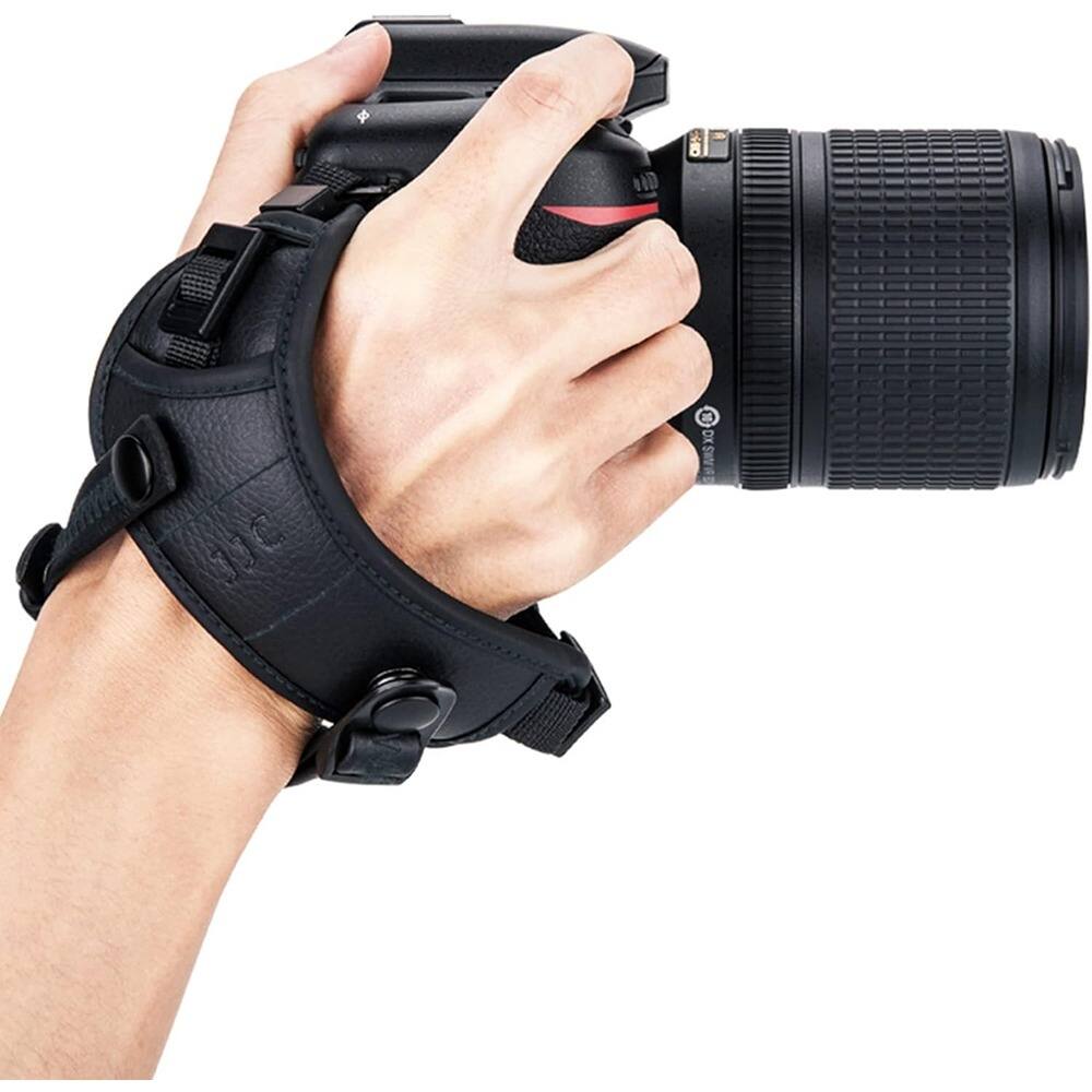 Front. Schertz - Deluxe Microfiber Camera Hand Strap – Padded Wrist Strap for DSLR & Mirrorless.