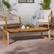Alt View 12. Walker Edison - Modern Solid Wood Outdoor Coffee Table - Natural.