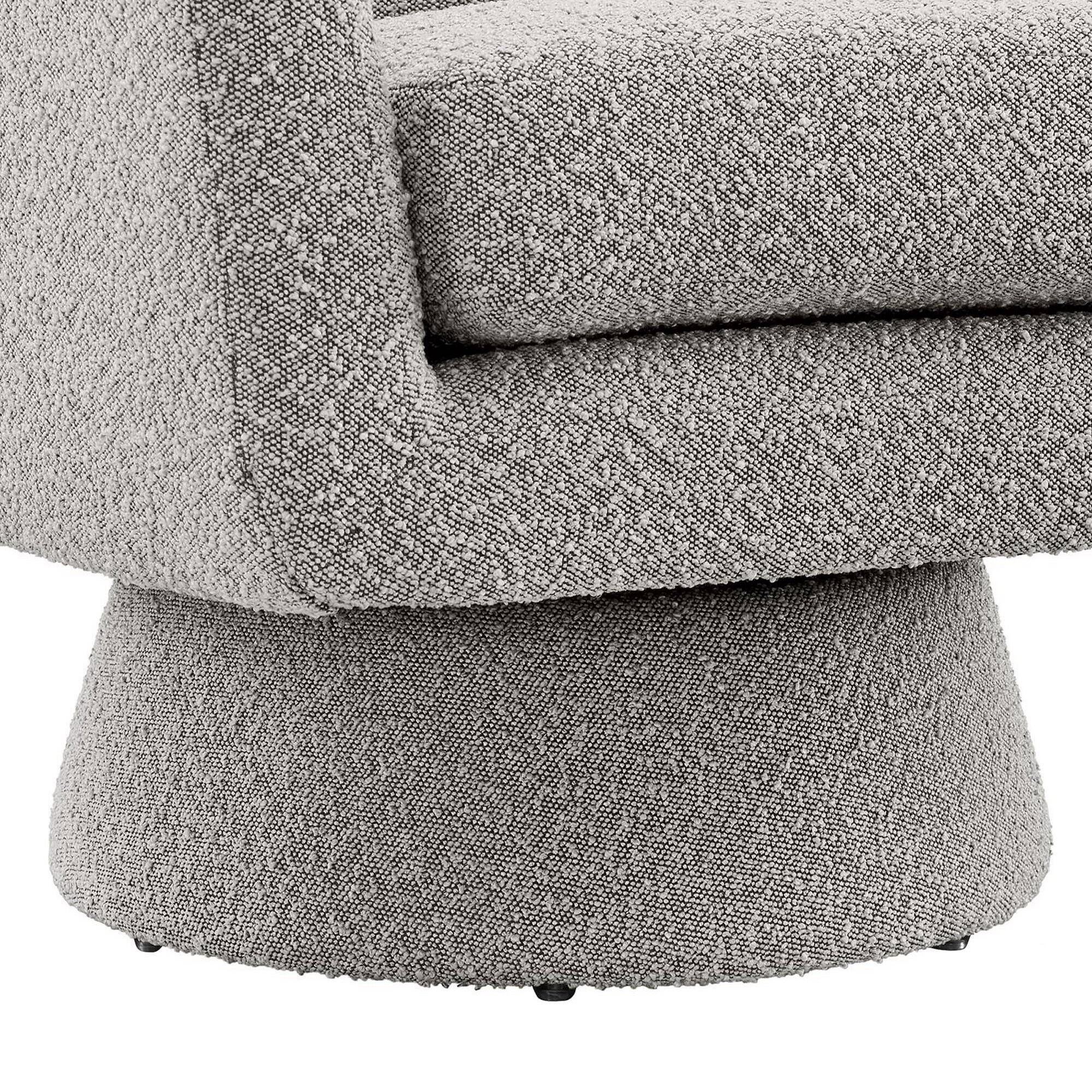 Alt View 5. Modway - Astral Boucle Fabric Swivel Chair by Modway - Taupe.