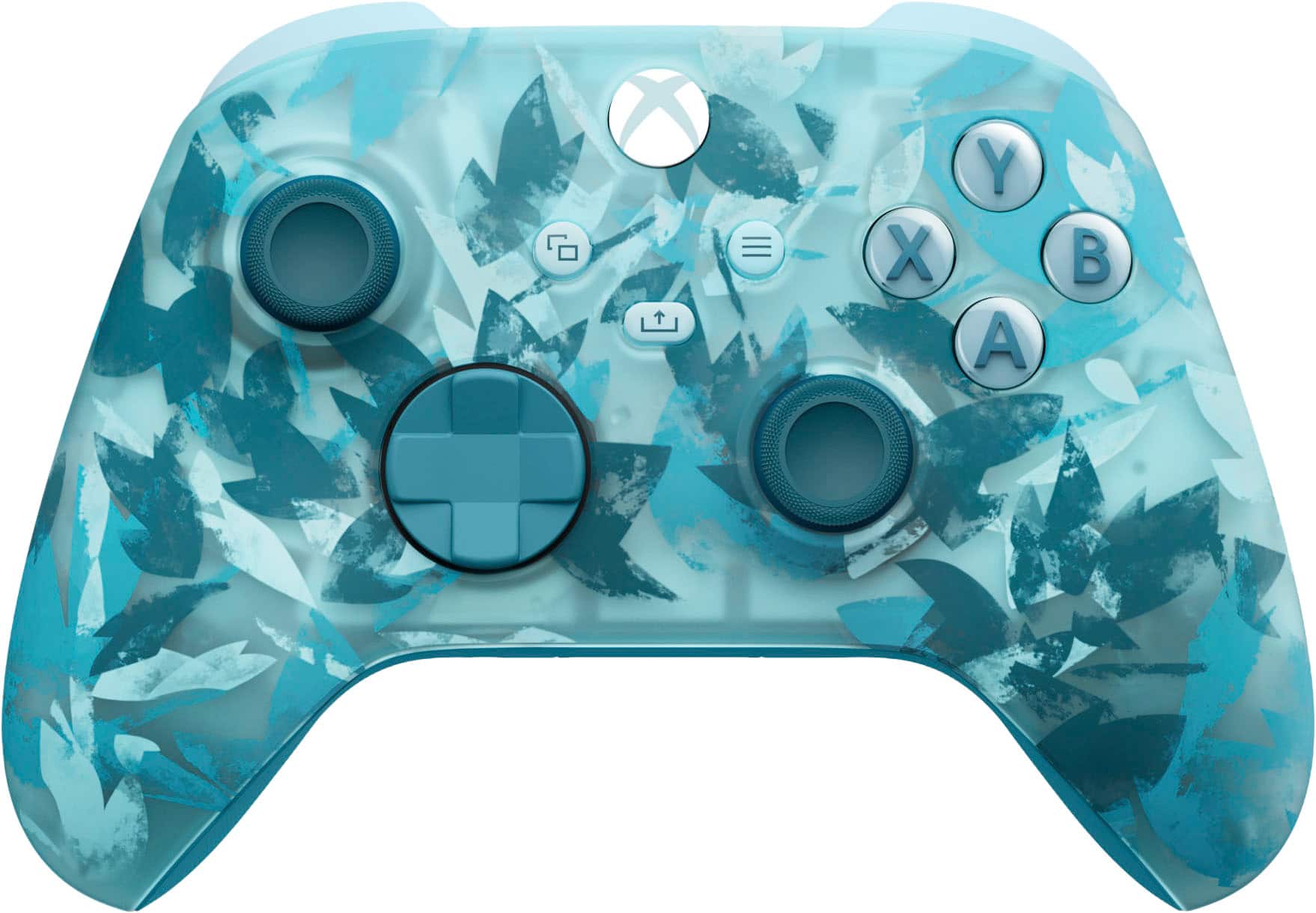 Front. Microsoft - Xbox Wireless Controller for Xbox Series X, Xbox Series S, Xbox One, PCs, and Cloud-Enabled Devices - Ice Breaker Special Edition.