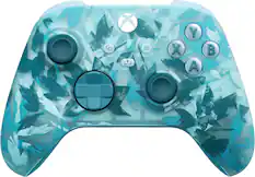 Front. Microsoft - Xbox Wireless Controller for Xbox Series X, Xbox Series S, Xbox One, PCs, and Cloud-Enabled Devices - Ice Breaker Special Edition.