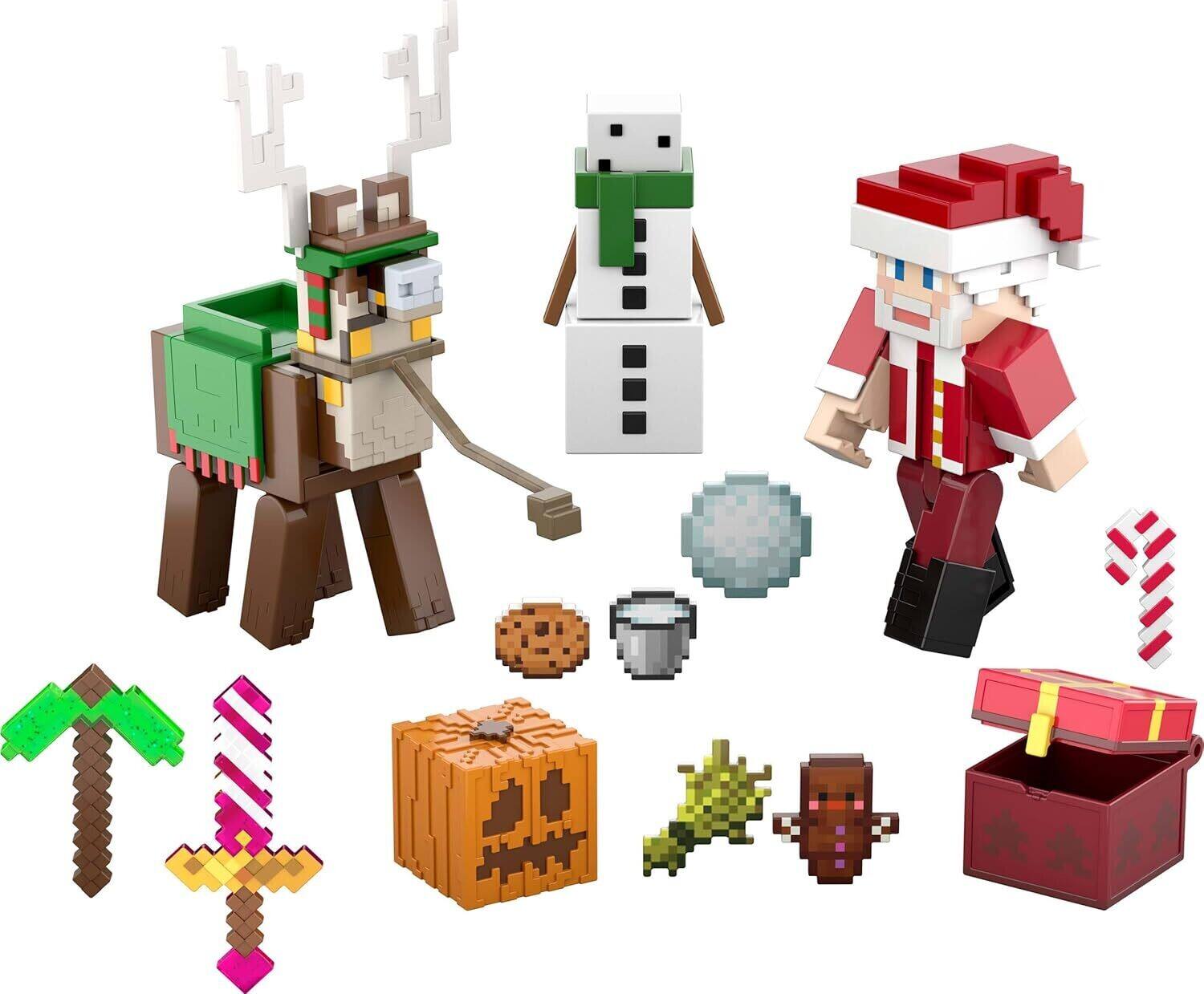 Alt View 2. Mattel - Mattel - Minecraft 3.25'' Advent Calendar   - Collectibles - Mattel.
